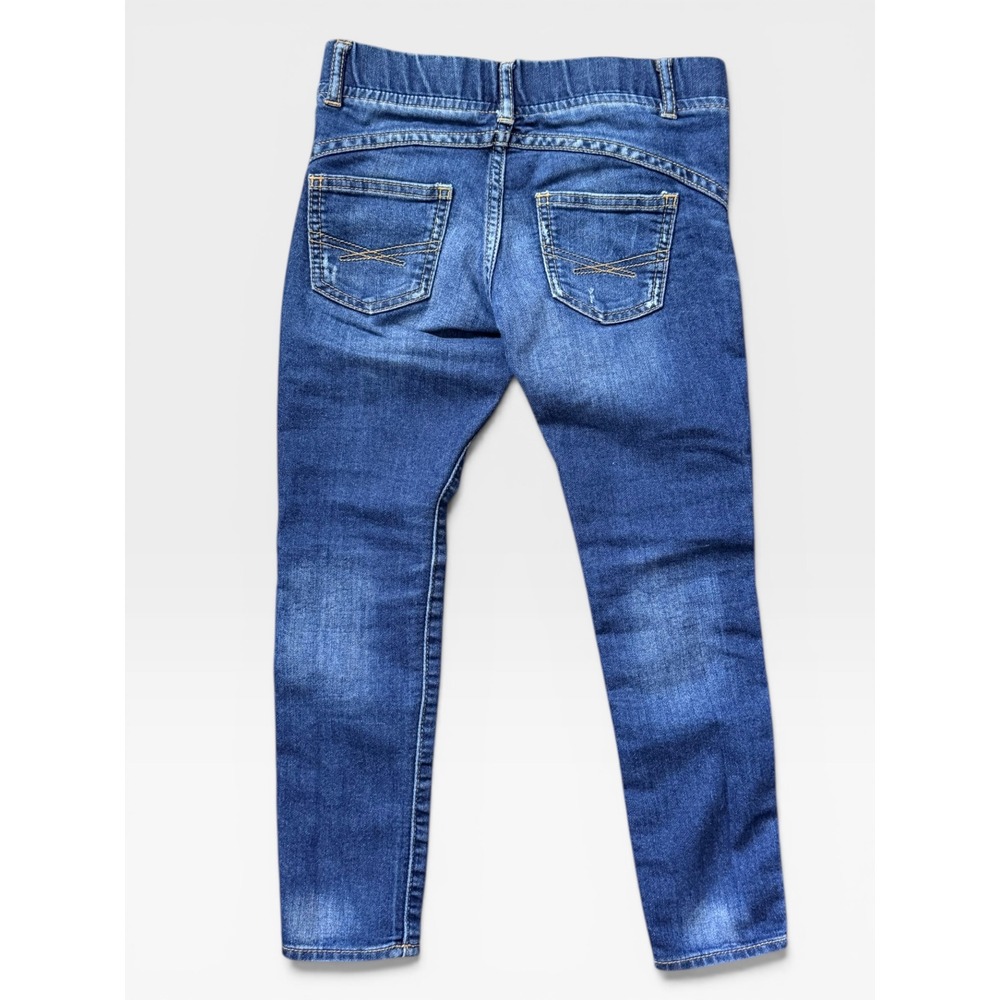 Gap Kids 1969 Blue Denim Leggings Jeggings Size 6 Regular Distressed Pull On‎ - Picture 4 of 4